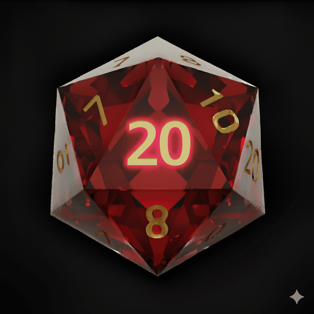 20-sided die